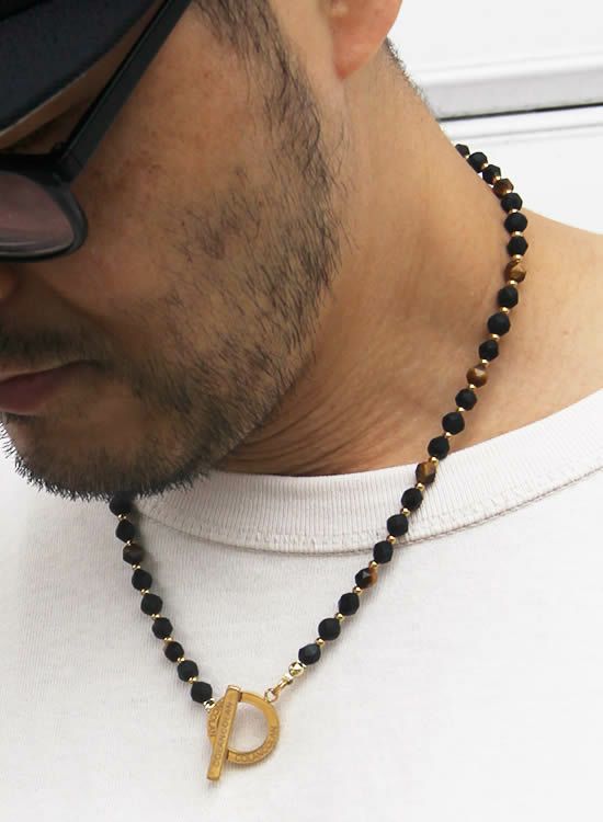 コランコランＦＯＲＣＥ3 角・タイガーアイA（ゴールド・ブラック）　ネックレス 特典付き】コランコランFORCE3（フォーススリー）角