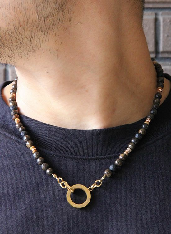 コランコランFORCE5 ブロンザイト.ゴールド.ブラックネックレス6mm 12月限定スペシャルですが人気過ぎて作り切れないので1月まで延長し